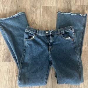 Mid Rise Flared Jeans